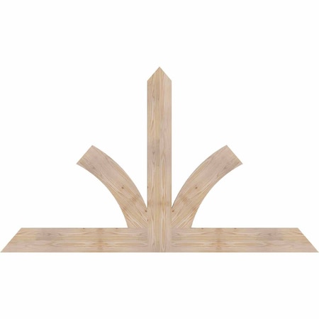Ekena Millwork Richland Smooth Timber Gable Bracket, Douglas Fir, 72"W x 42"H x 1 1/2"D x 5 1/2"F, 14/12 Pitch GBW072X42X0206RIC00SDF